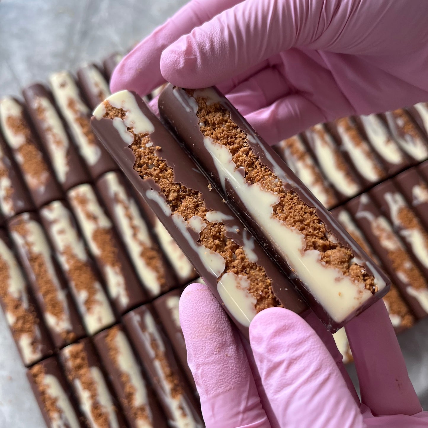 Biscoff filled Baton