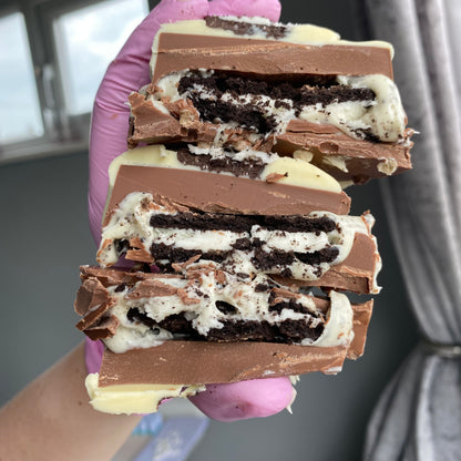 Cookies and cream chocolate cup